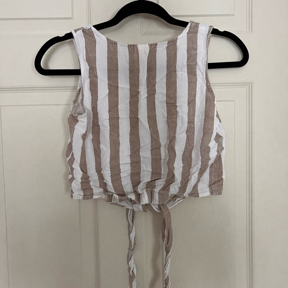Linen Striped Boho Top - Picture 3 of 4